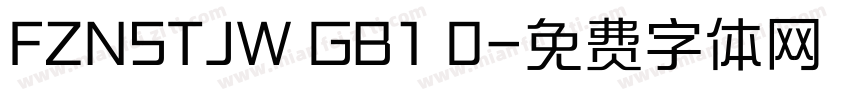 FZNSTJW GB1 0字体转换